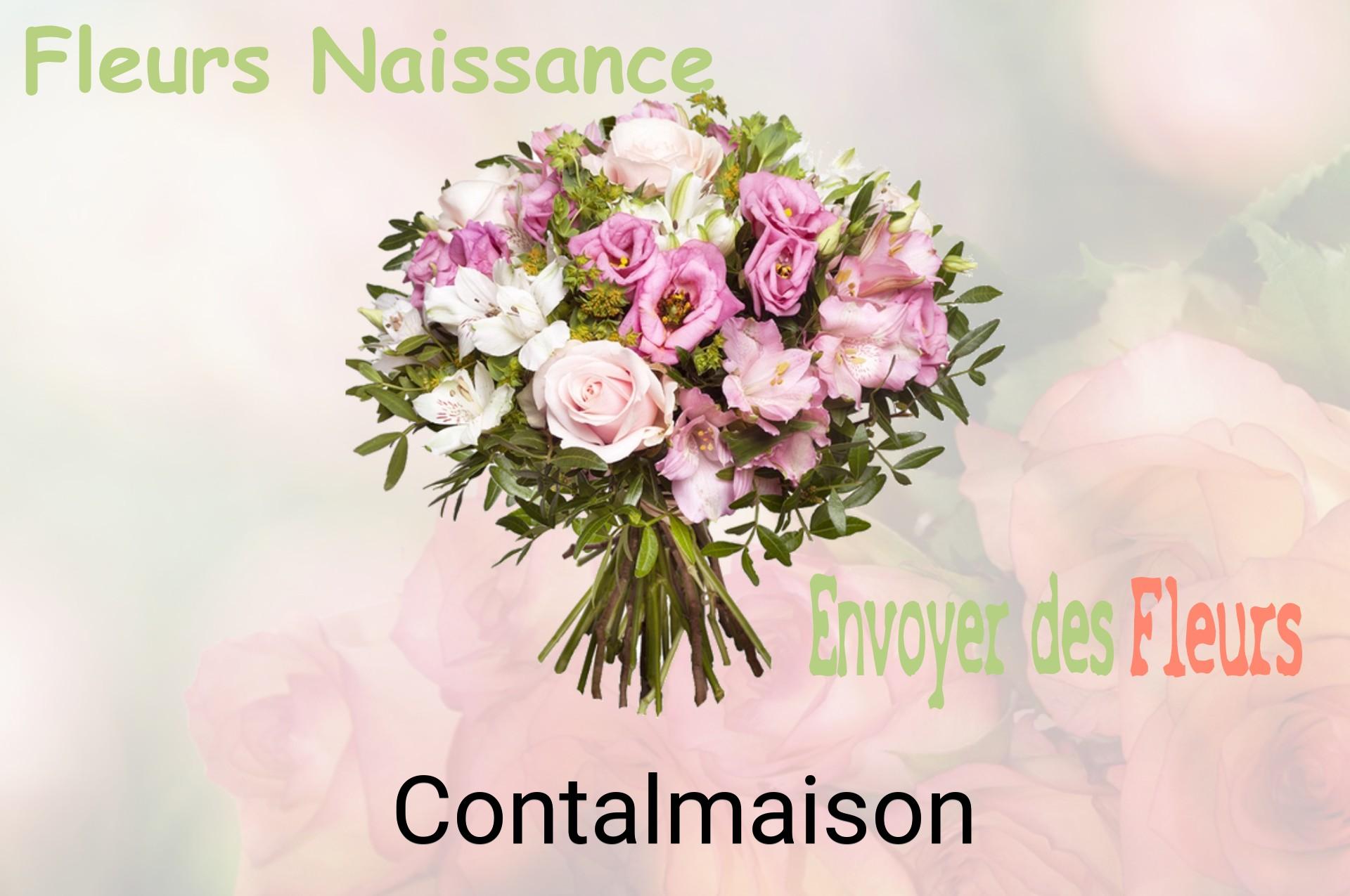 Bouquet de fleurs de naissance livré à Contalmaison